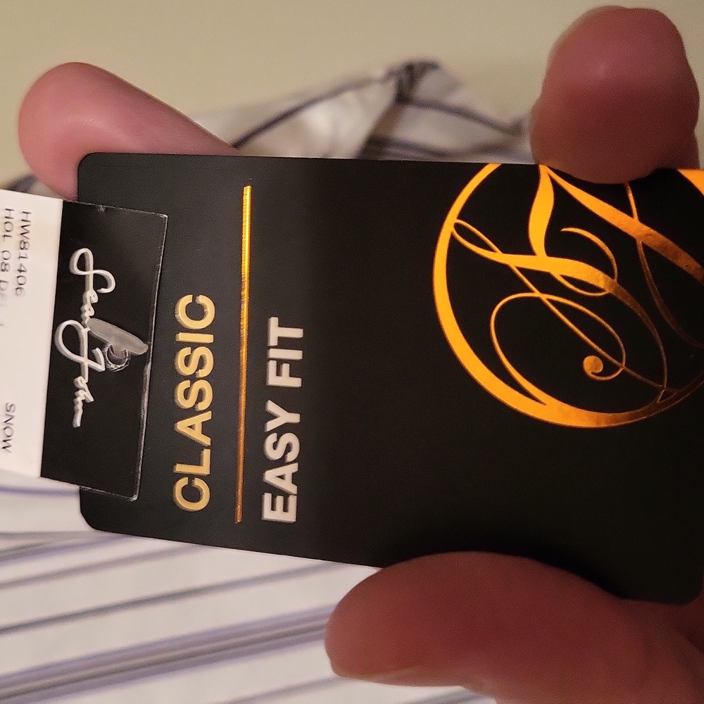 Sean John men's shirt, XXXL Classic Fit, black and white stripes - Picture 4 of 5